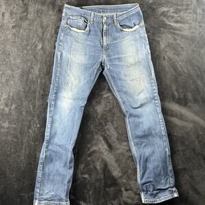 Levis 505 Jeans Mens Medium Wash Denim Regular Fit Straight 30x32 SEE PICS